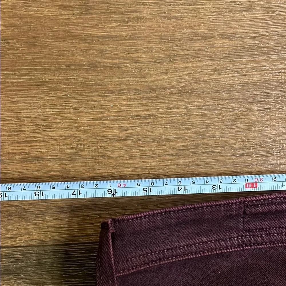 Mens Ag Adriano Goldschmied burgundy jeans size 31